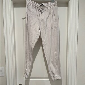 Athleta Gray Farallon Joggers Relaxed Fit Elastic Waist